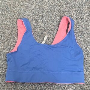 Fabletics Blue and Pink Sports Bra
